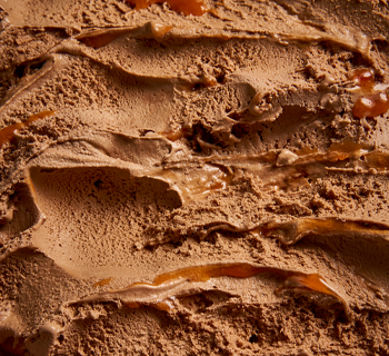 Helado Chocolate a la naranja textura de helado de chocolate con naranja